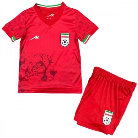 Iran Matchtröjor Barn Borta Fotbollströja VM 2026 Iran Matchtröjor Barn Borta Fotbollströja VM 2026
