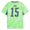 Schweiz Djibril Sow 15 Matchtröjor Borta Fotbollströja VM 2026 Schweiz Djibril Sow 15 Matchtröjor Borta Fotbollströja VM 2026