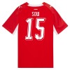 Schweiz Djibril Sow 15 Matchtröjor Hemma Fotbollströja VM 2026 Schweiz Djibril Sow 15 Matchtröjor Hemma Fotbollströja VM 2026