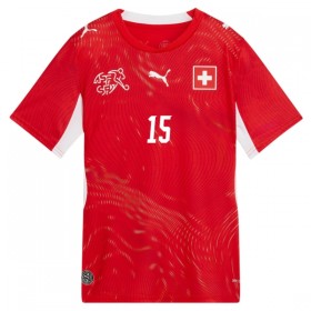Schweiz Djibril Sow 15 Matchtröjor Hemma Fotbollströja VM 2026