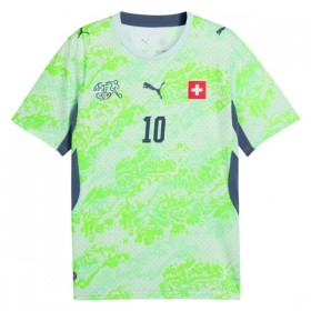 Schweiz Granit Xhaka 10 Matchtröjor Borta Fotbollströja VM 2026