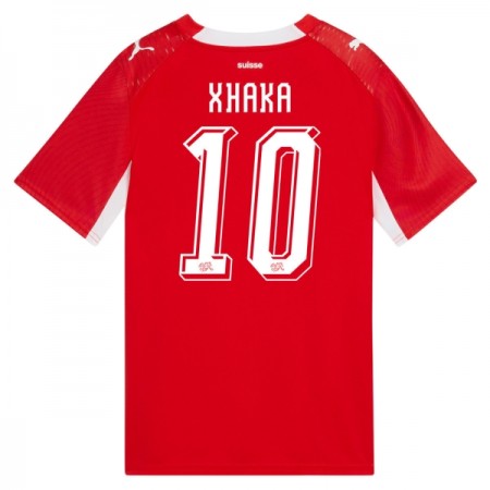 Schweiz Granit Xhaka 10 Matchtröjor Hemma Fotbollströja VM 2026 Schweiz Granit Xhaka 10 Matchtröjor Hemma Fotbollströja VM 2026