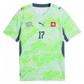 Schweiz Vargas 17 Matchtröjor Borta Fotbollströja VM 2026