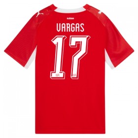 Schweiz Vargas 17 Matchtröjor Hemma Fotbollströja VM 2026