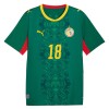 Senegal Sarr 18 Matchtröjor Borta Fotbollströja VM 2026