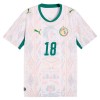 Senegal Sarr 18 Matchtröjor Hemma Fotbollströja VM 2026