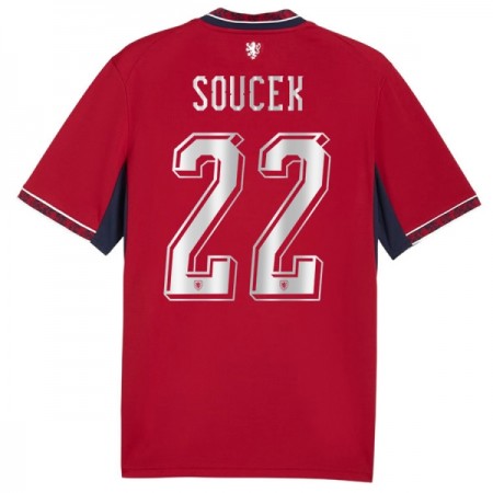 Tjeckien Soucek 22 Matchtröjor Hemma Fotbollströja VM 2026