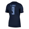 Uruguay Luis Suarez 9 Matchtröjor Borta Fotbollströja VM 2026 Uruguay Luis Suarez 9 Matchtröjor Borta Fotbollströja VM 2026