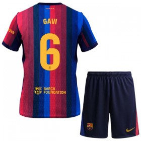 FC Barcelona Gavi 6 Matchtröjor Barn Hemma Fotbollströja 2026-27
