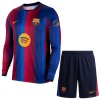 FC Barcelona Matchtröjor Barn Hemma Fotbollströja 2026-27 Långärmad