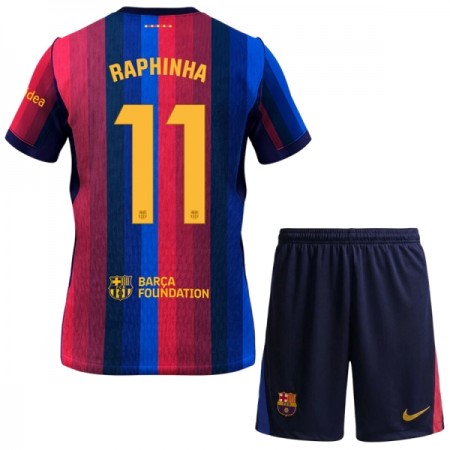 FC Barcelona Raphinha 11 Matchtröjor Barn Hemma Fotbollströja 2026-27 FC Barcelona Raphinha 11 Matchtröjor Barn Hemma Fotbollströja 2026-27