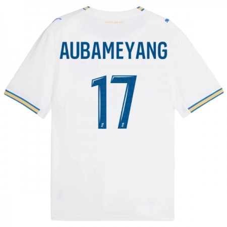 Olympique de Marseille Aubameyang 17 Matchtröjor Hemma Fotbollströja 2026-27