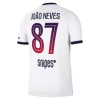Paris Saint-Germain Joao Neves 87 Matchtröjor Borta Fotbollströja 2026-27