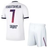 Paris Saint-Germain Kvaratskhelia 7 Matchtröjor Barn Borta Fotbollströja 2026-27