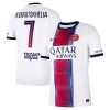 Paris Saint-Germain Kvaratskhelia 7 Matchtröjor Borta Fotbollströja 2026-27 Paris Saint-Germain Kvaratskhelia 7 Matchtröjor Borta Fotbollströja 2026-27