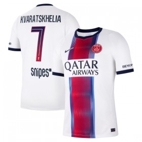 Paris Saint-Germain Kvaratskhelia 7 Matchtröjor Borta Fotbollströja 2026-27