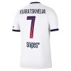 Paris Saint-Germain Kvaratskhelia 7 Matchtröjor Borta Fotbollströja 2026-27