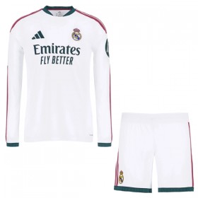 Real Madrid Matchtröjor Barn Hemma Fotbollströja 2026-27 Långärmad