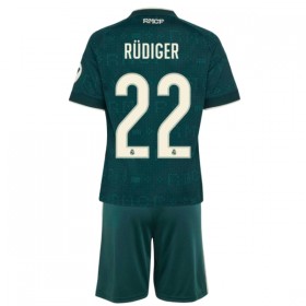 Real Madrid Rudiger 22 Matchtröjor Barn Borta Fotbollströja 2026-27