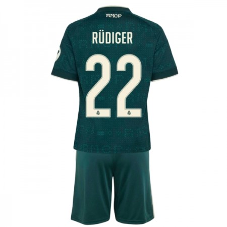 Real Madrid Rudiger 22 Matchtröjor Barn Borta Fotbollströja 2026-27