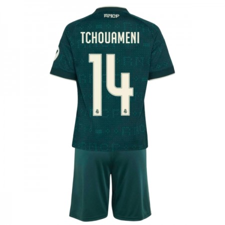 Real Madrid Tchouameni 14 Matchtröjor Barn Borta Fotbollströja 2026-27