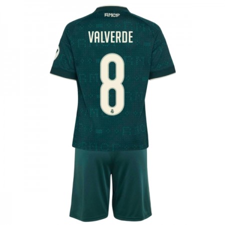 Real Madrid Valverde 8 Matchtröjor Barn Borta Fotbollströja 2026-27