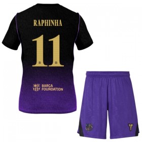 FC Barcelona Raphinha 11 Matchtröjor Barn Borta Fotbollströja 2026-27