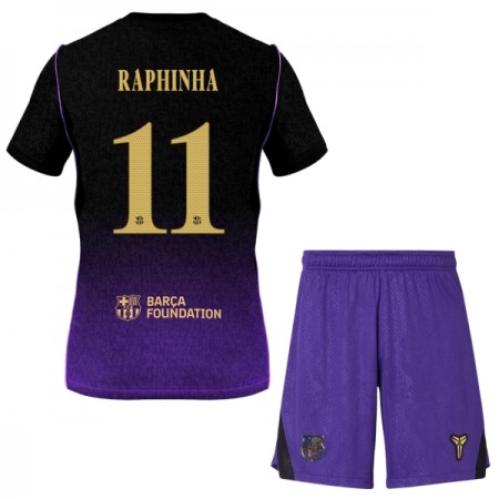 FC Barcelona Raphinha 11 Matchtröjor Barn Borta Fotbollströja 2026-27