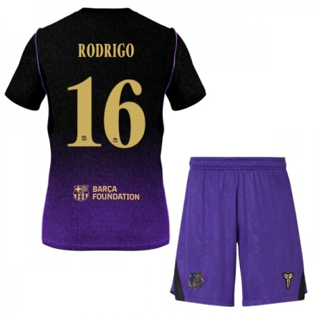 FC Barcelona Rodrigo 16 Matchtröjor Barn Borta Fotbollströja 2026-27