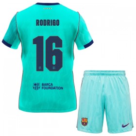 FC Barcelona Rodrigo 16 Matchtröjor Barn Tredje Fotbollströja 2026-27