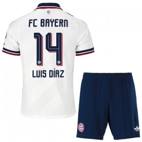 FC Bayern München Luis Diaz 14 Matchtröjor Barn Borta Fotbollströja 2026-27