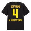 Borussia Dortmund N. Schlotterbeck 4 Matchtröjor Borta Fotbollströja 2026-27 Borussia Dortmund N. Schlotterbeck 4 Matchtröjor Borta Fotbollströja 2026-27