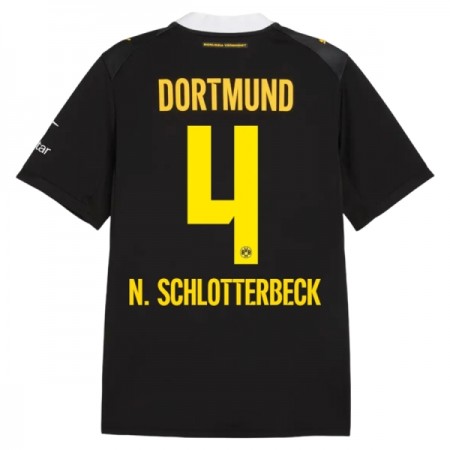Borussia Dortmund N. Schlotterbeck 4 Matchtröjor Borta Fotbollströja 2026-27 Borussia Dortmund N. Schlotterbeck 4 Matchtröjor Borta Fotbollströja 2026-27