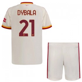 AS Roma Dybala 21 Matchtröjor Barn Borta Fotbollströja 2026-27