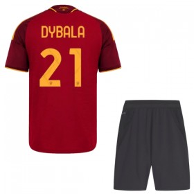 AS Roma Dybala 21 Matchtröjor Barn Hemma Fotbollströja 2026-27