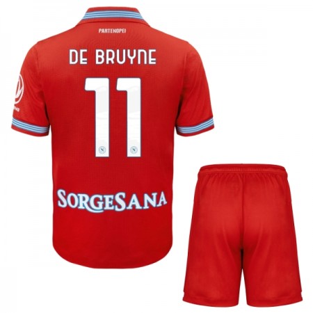 SSC Napoli De Bruyne 11 Matchtröjor Barn Tredje Fotbollströja 2026-27 SSC Napoli De Bruyne 11 Matchtröjor Barn Tredje Fotbollströja 2026-27