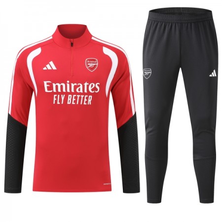 Arsenal Trainings Sweatshirt Kvarts-Dragkedja 2026-27 Röd