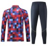 Barcelona Trainings Sweatshirt Kvarts-Dragkedja 2026-27 Röd