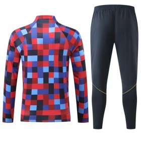 Barcelona Trainings Sweatshirt Kvarts-Dragkedja 2026-27 Röd