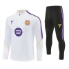 Barcelona Trainings Sweatshirt Kvarts-Dragkedja 2026-27 Vit Barcelona Trainings Sweatshirt Kvarts-Dragkedja 2026-27 Vit