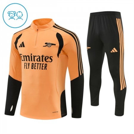 Barn Arsenal Trainings Sweatshirt Kvarts-Dragkedja 2026-27 Gul