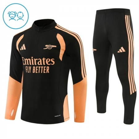 Barn Arsenal Trainings Sweatshirt Kvarts-Dragkedja 2026-27 Svart Barn Arsenal Trainings Sweatshirt Kvarts-Dragkedja 2026-27 Svart