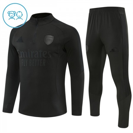 Barn Arsenal Trainings Sweatshirt Kvarts-Dragkedja 2026-27 Svart Barn Arsenal Trainings Sweatshirt Kvarts-Dragkedja 2026-27 Svart