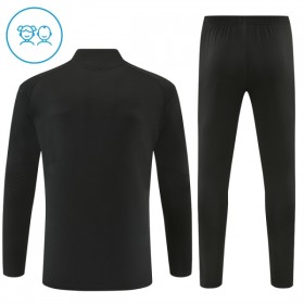 Barn Arsenal Trainings Sweatshirt Kvarts-Dragkedja 2026-27 Svart