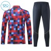 Barn Barcelona Trainings Sweatshirt Kvarts-Dragkedja 2026-27 Röd
