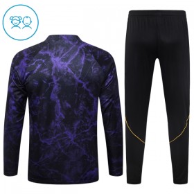 Barn Barcelona Trainings Sweatshirt Kvarts-Dragkedja 2026-27 Svart