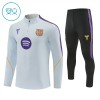 Barn Barcelona Trainings Sweatshirt Kvarts-Dragkedja 2026-27 Vit Barn Barcelona Trainings Sweatshirt Kvarts-Dragkedja 2026-27 Vit