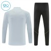 Barn Barcelona Trainings Sweatshirt Kvarts-Dragkedja 2026-27 Vit