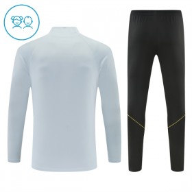 Barn Barcelona Trainings Sweatshirt Kvarts-Dragkedja 2026-27 Vit