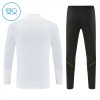 Barn Barcelona Trainings Sweatshirt Kvarts-Dragkedja 2026-27 Vit